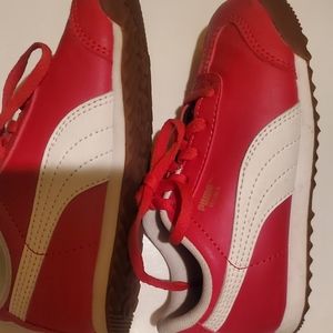 Toddler Size 9 Red Pumas-  Wore once